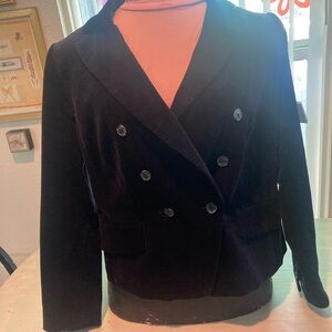 Talbots Women’s Black Corduroy Blazer Classic Tailored Design Size 16